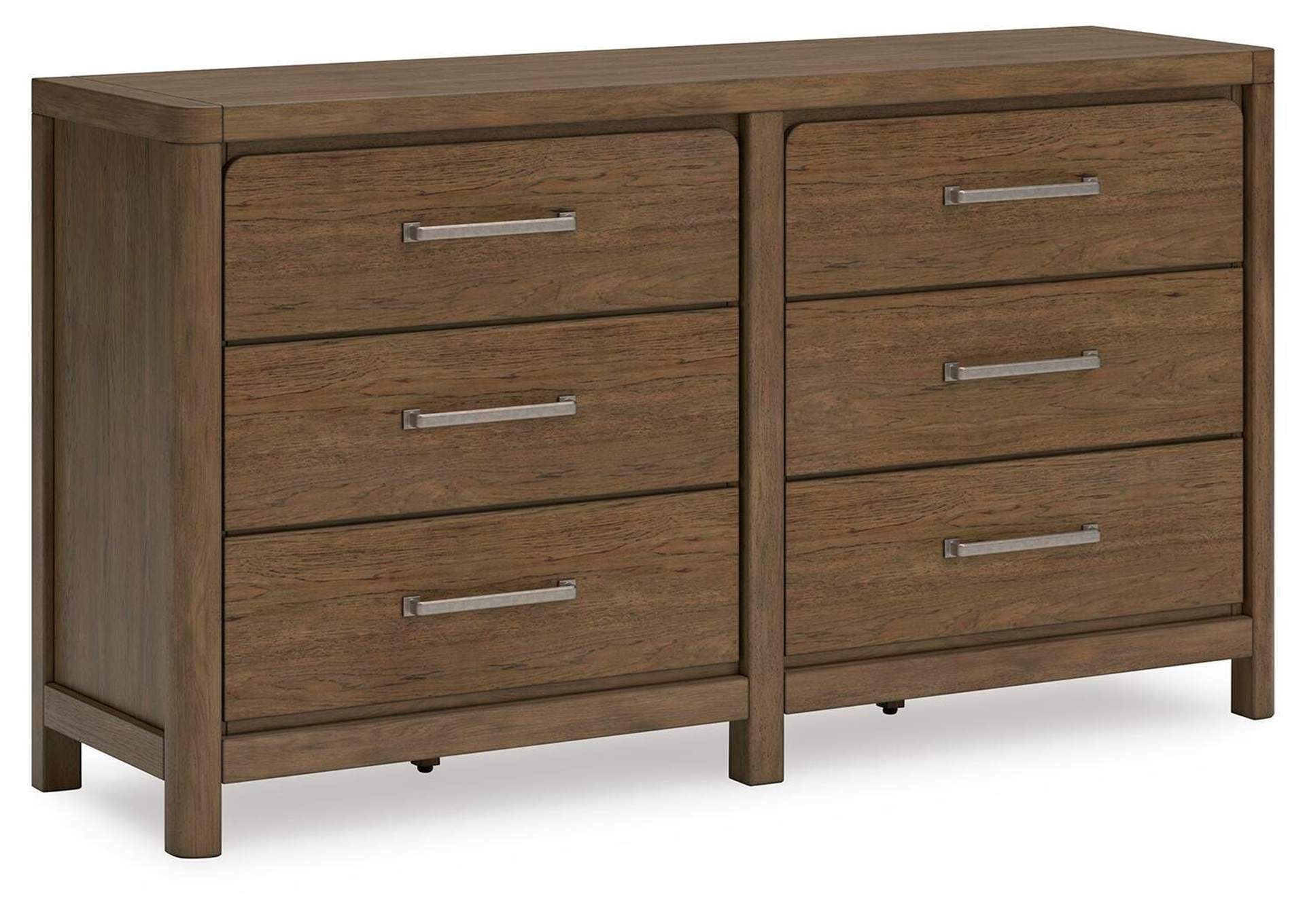 Cabalynn California King Panel Bed with Dresser, Chest and Nightstand angled view
