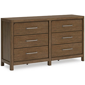Cabalynn Dresser in Light Brown, angle view