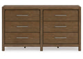Cabalynn California King Panel Bed with Storage with Mirrored Dresser