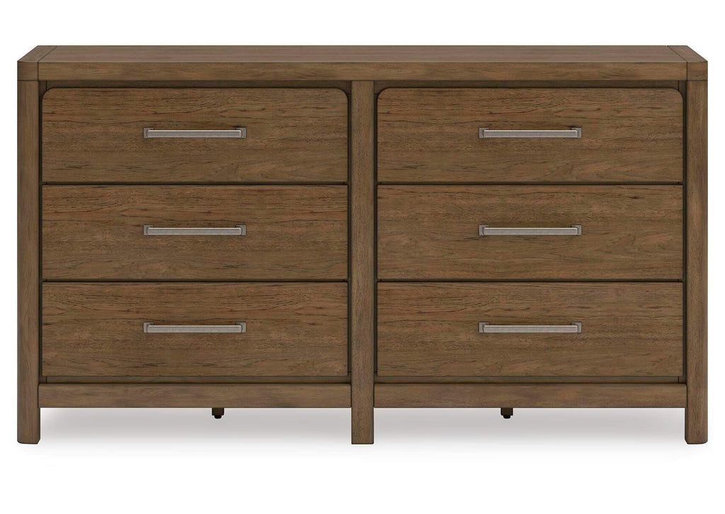 Cabalynn California King Panel Bed with Dresser and Nightstand front view
