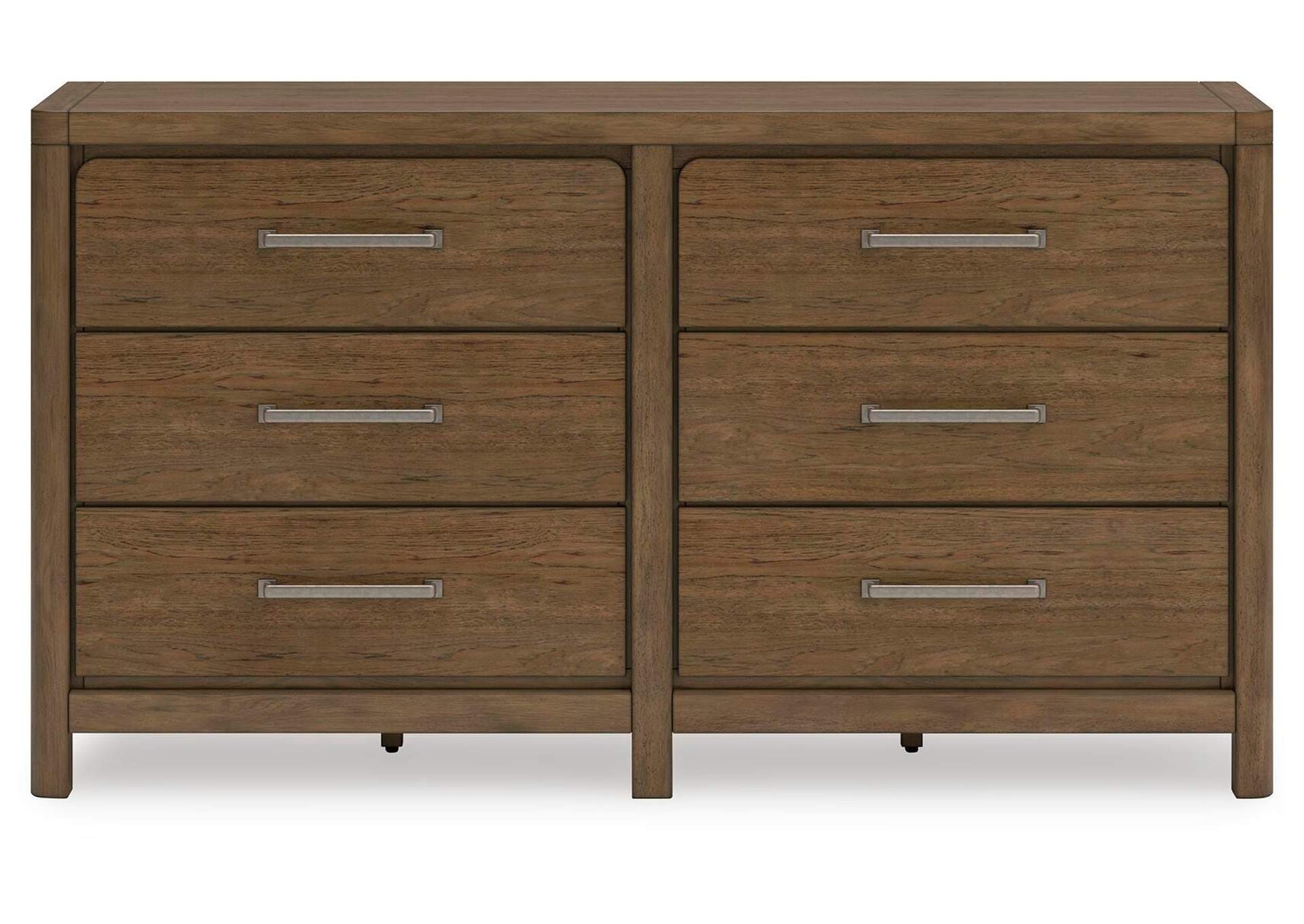 Cabalynn California King Upholstered Bed with Dresser, Chest and 2 Nightstands front view