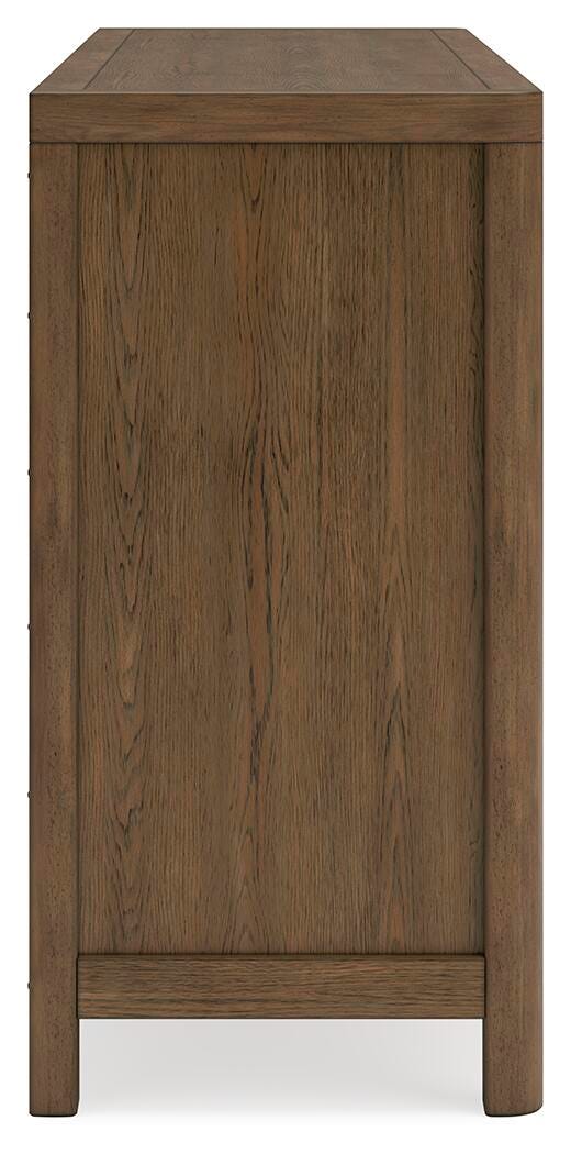 Cabalynn Dresser in Light Brown, alternate side view