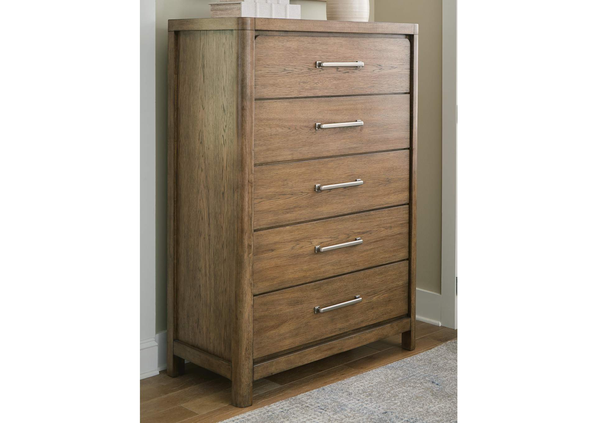 Cabalynn California King Panel Bed with Dresser, Chest and Nightstand