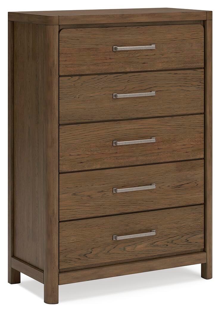 Cabalynn Chest of Drawers in Light Brown, angle view
