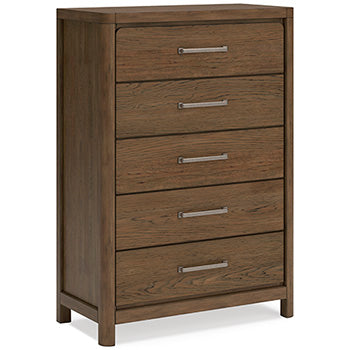 Cabalynn Chest of Drawers in Light Brown, angle view