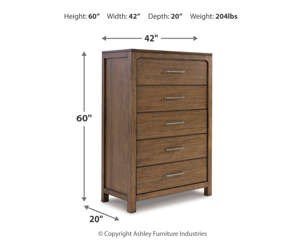 Cabalynn Chest of Drawers in Light Brown, alternate view 13