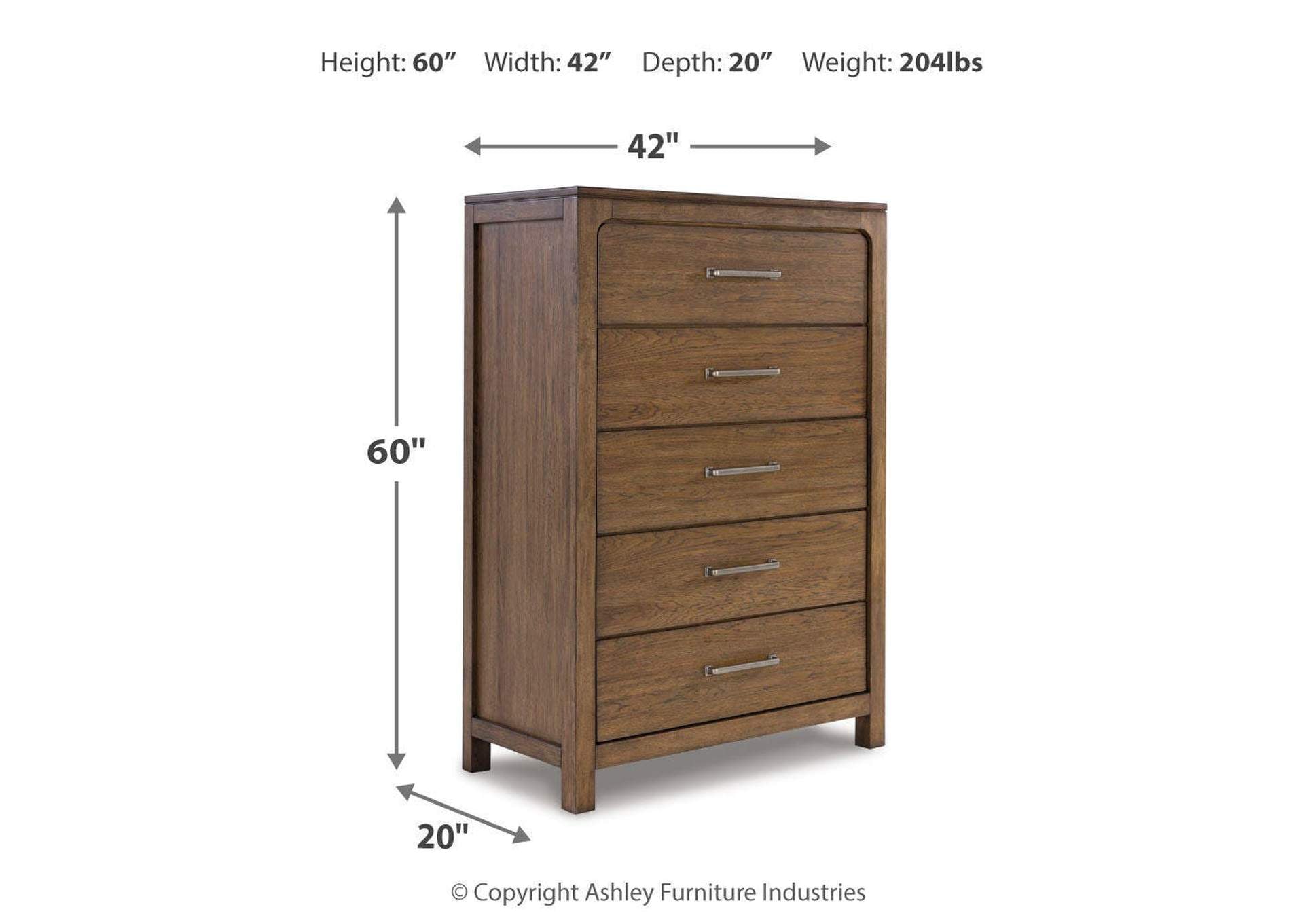 Cabalynn California King Panel Bed with Storage with Mirrored Dresser and Chest dimensions