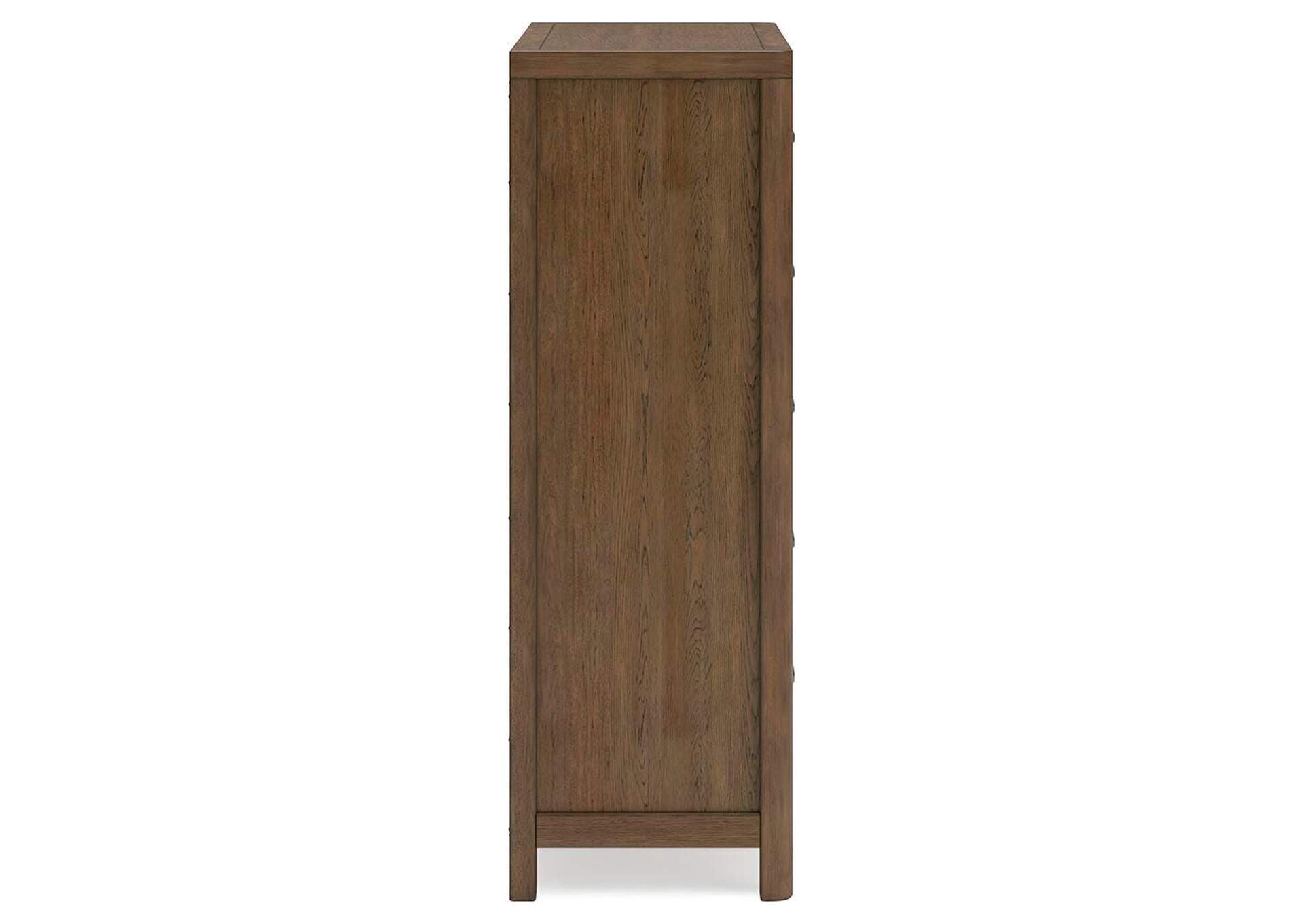 Cabalynn California King Panel Bed with Dresser, Chest and Nightstand side view