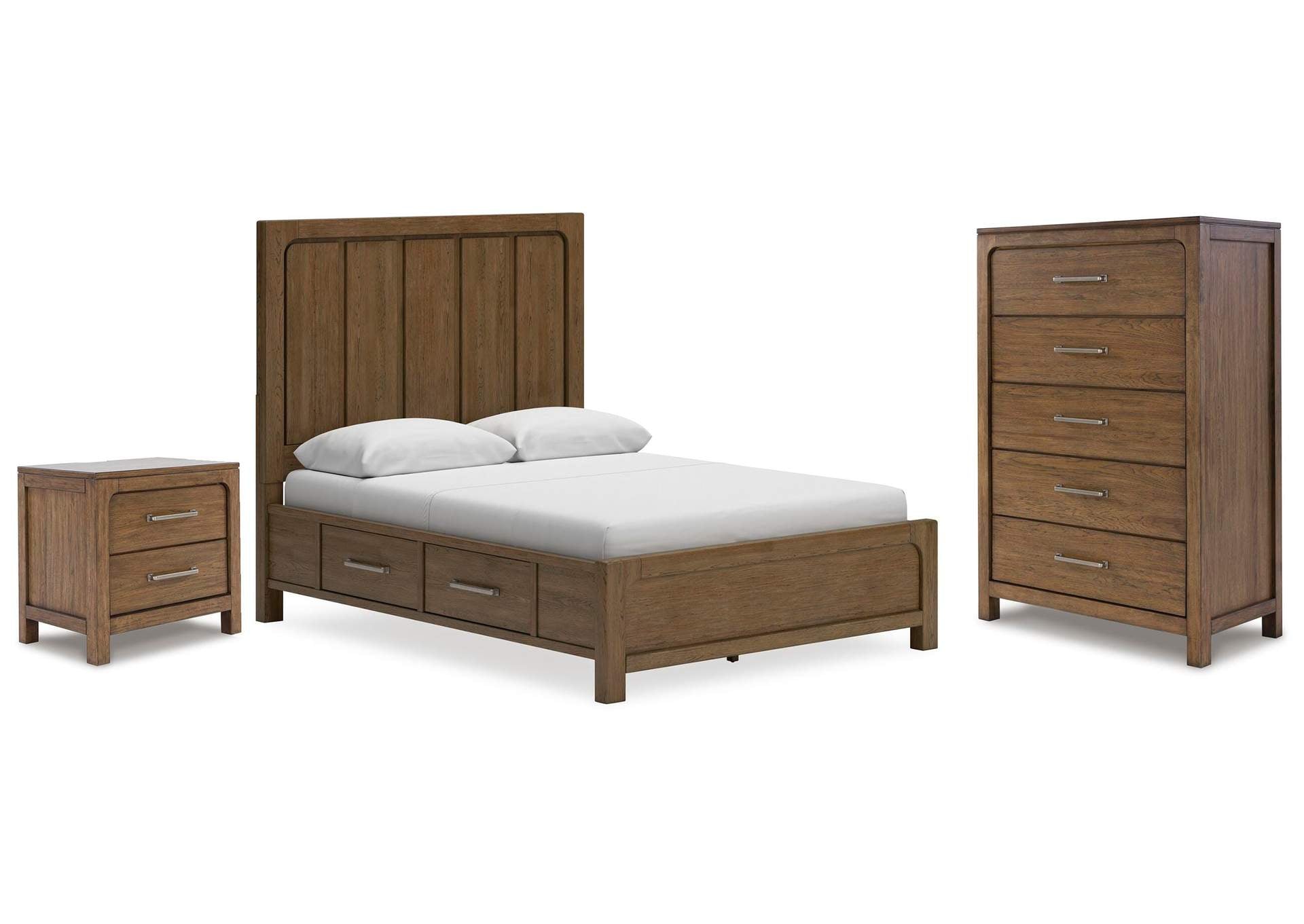 Cabalynn Queen Panel Bed with Chest and Nightstand