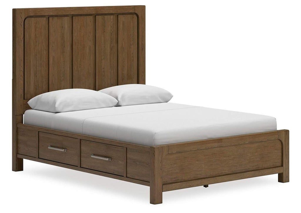 Cabalynn Queen Panel Bed with Dresser angled view