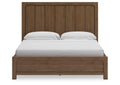 Cabalynn King Panel Bed with Storage with Mirrored Dresser