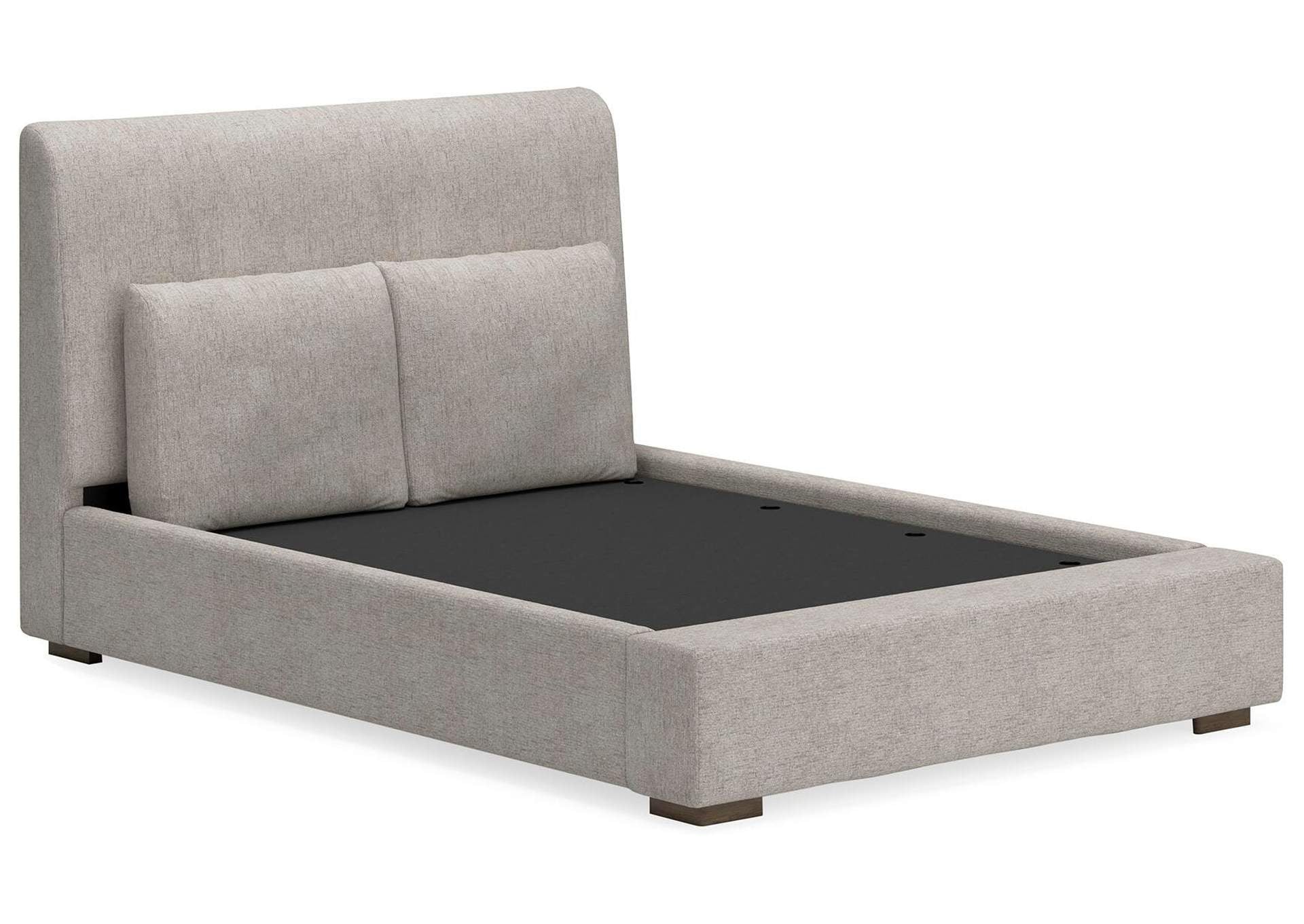 Cabalynn Queen Upholstered Bed with Dresser angled view