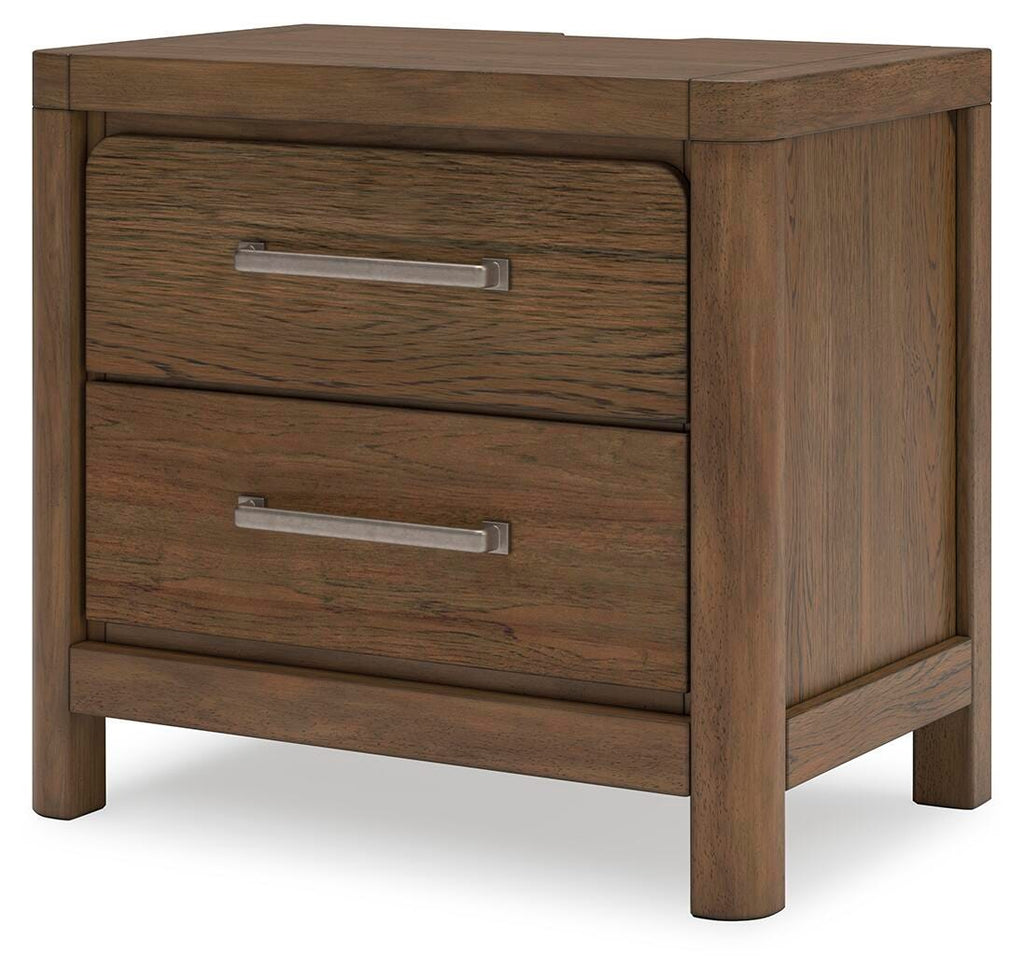 Cabalynn Nightstand in Light Brown, angle view