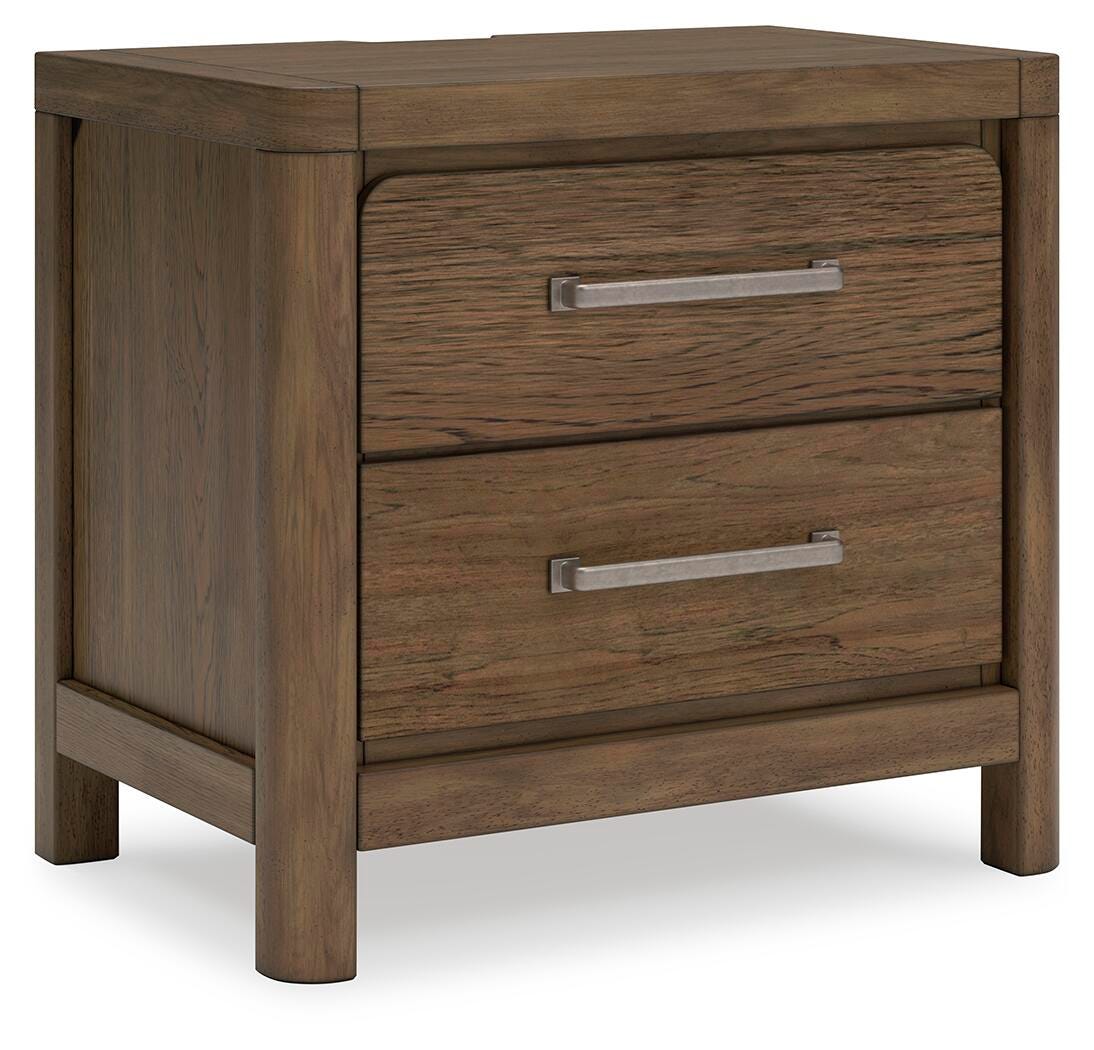 Cabalynn Nightstand in Light Brown, angle view