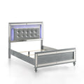 Valentino Full Bed - Silver