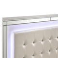 Valentino K Lighted King Bed - White
