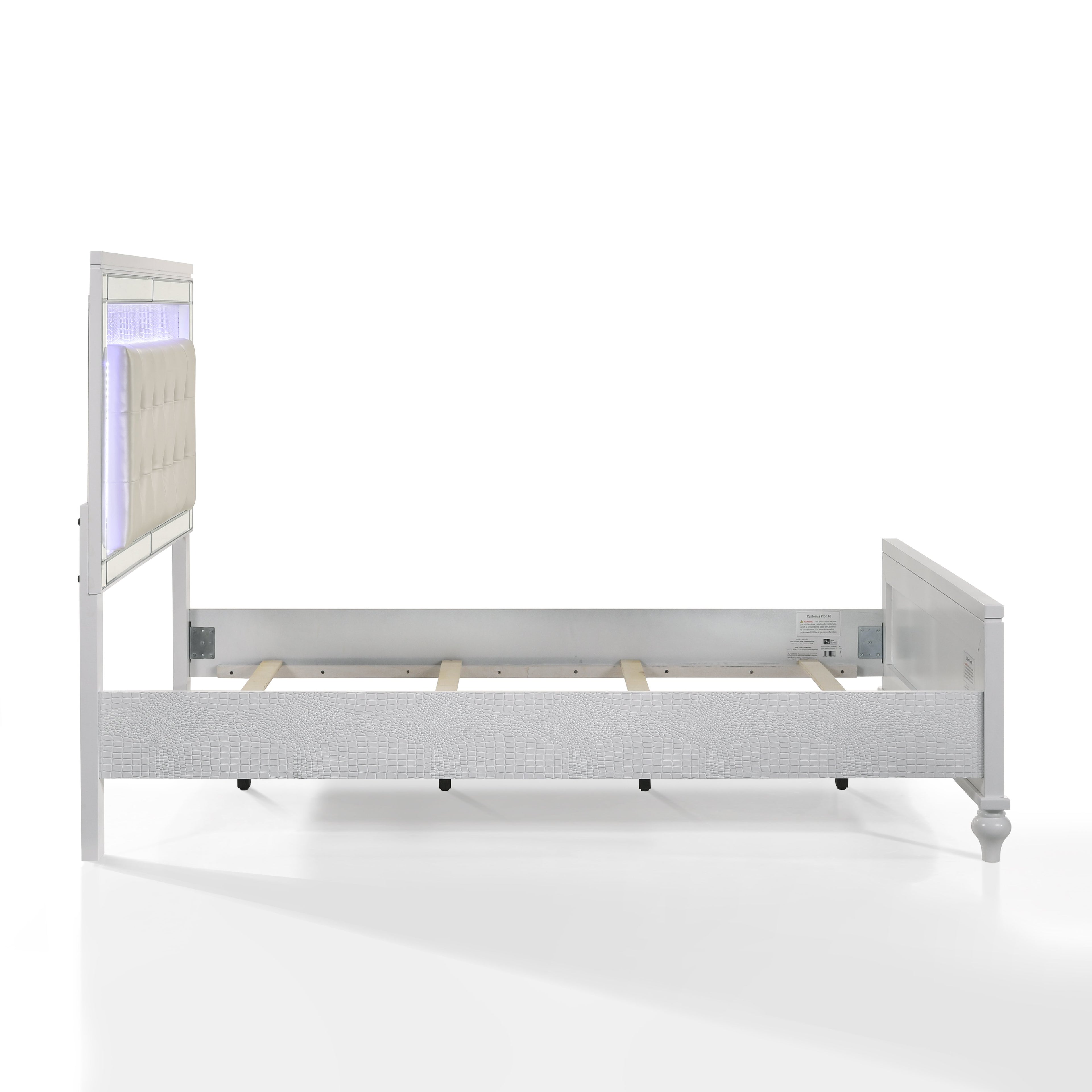 Valentino Full Bed - White