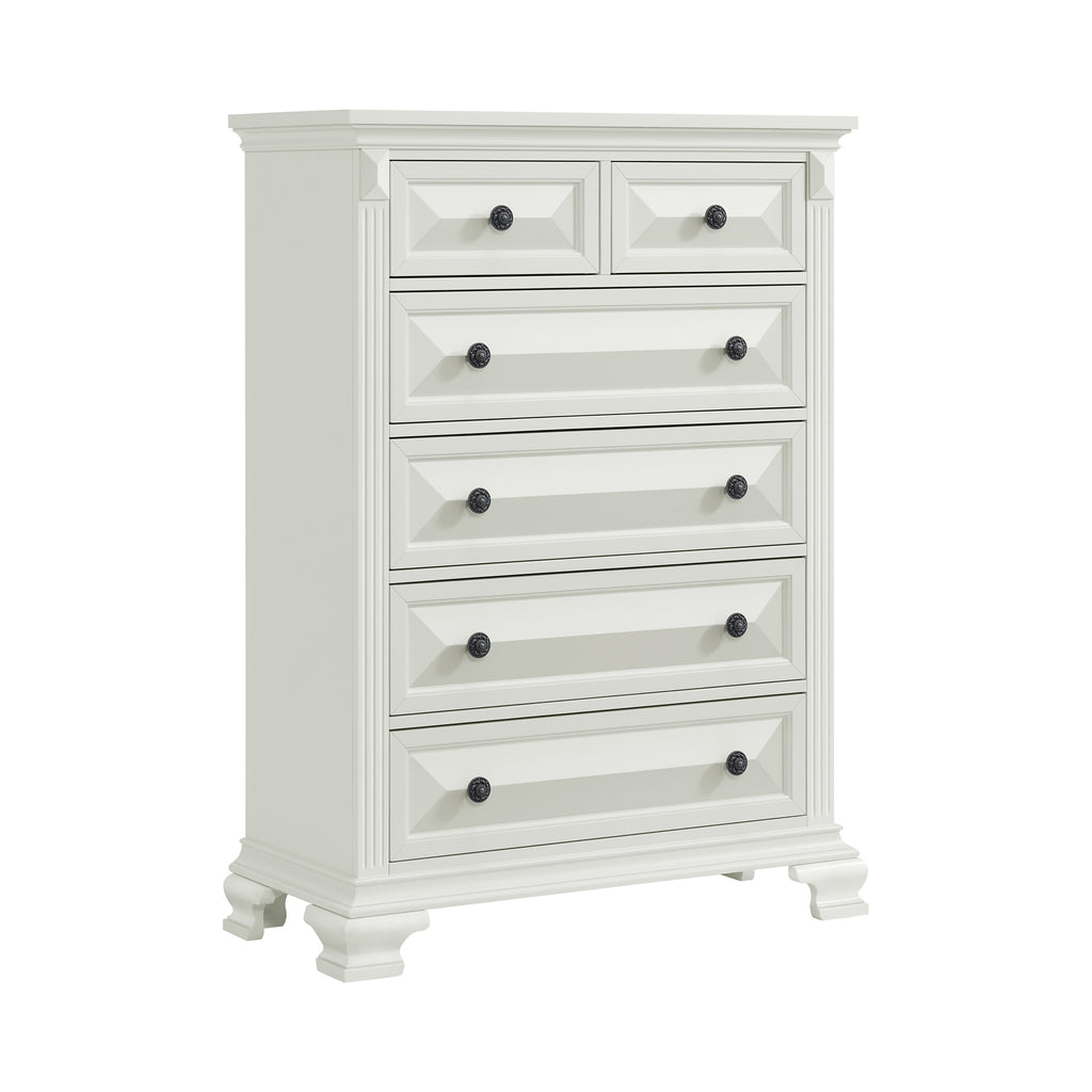 Bridgestone 6-Drawer Chest In Antique White