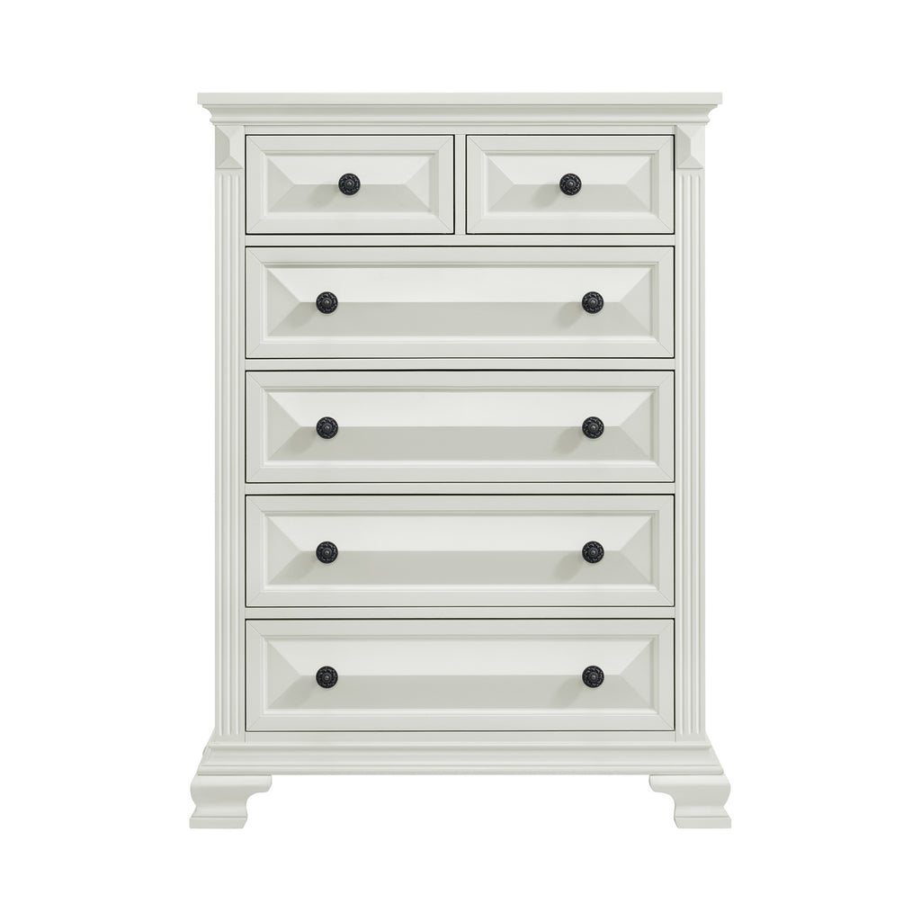 Bridgestone 6-Drawer Chest In Antique White