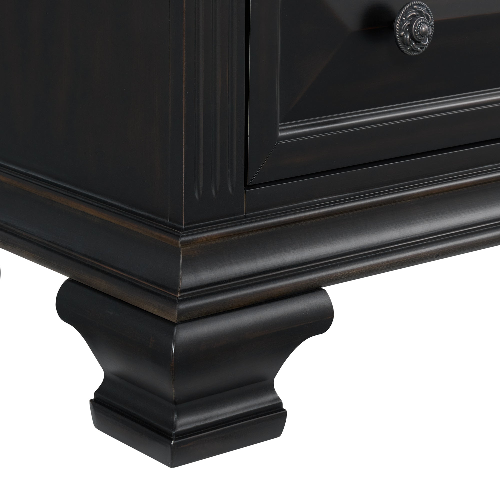 Bridgestone 2-Drawer Nightstand With Usb In Black
