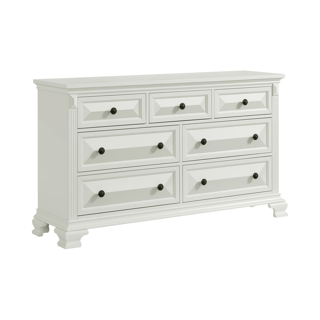 Bridgestone 7-Drawer Dresser In Antique White