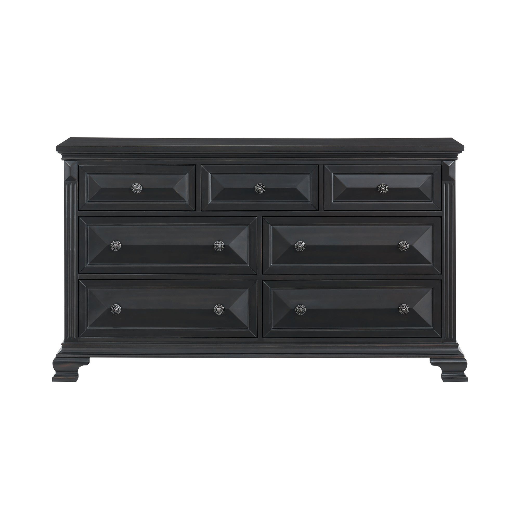 Bridgestone 7-Drawer Dresser In Black