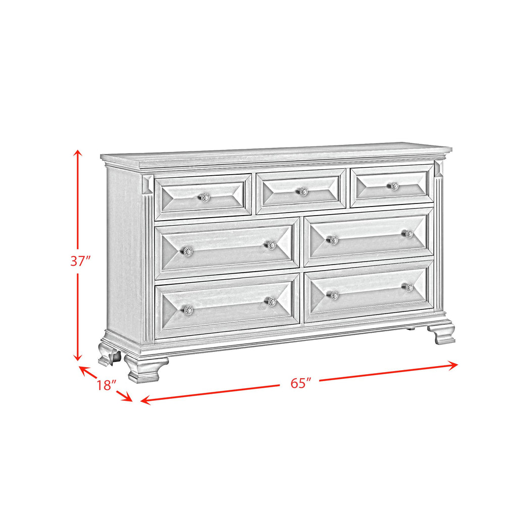 Bridgestone 7-Drawer Dresser In Black