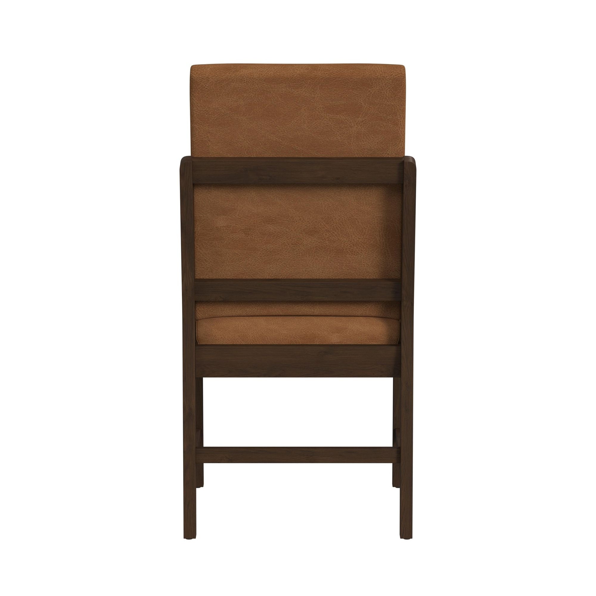 Brisbane Dining Side Chair With Bozeman Brown PU In Brown (2 Per Carton)