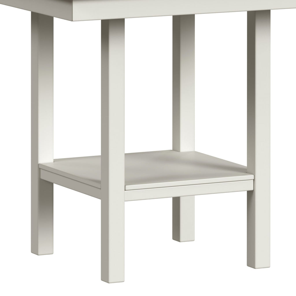 Brooks 5Pc Counter Set With Table And 4 Uph Seat & Wood Back Chairs In Medium Brown & White