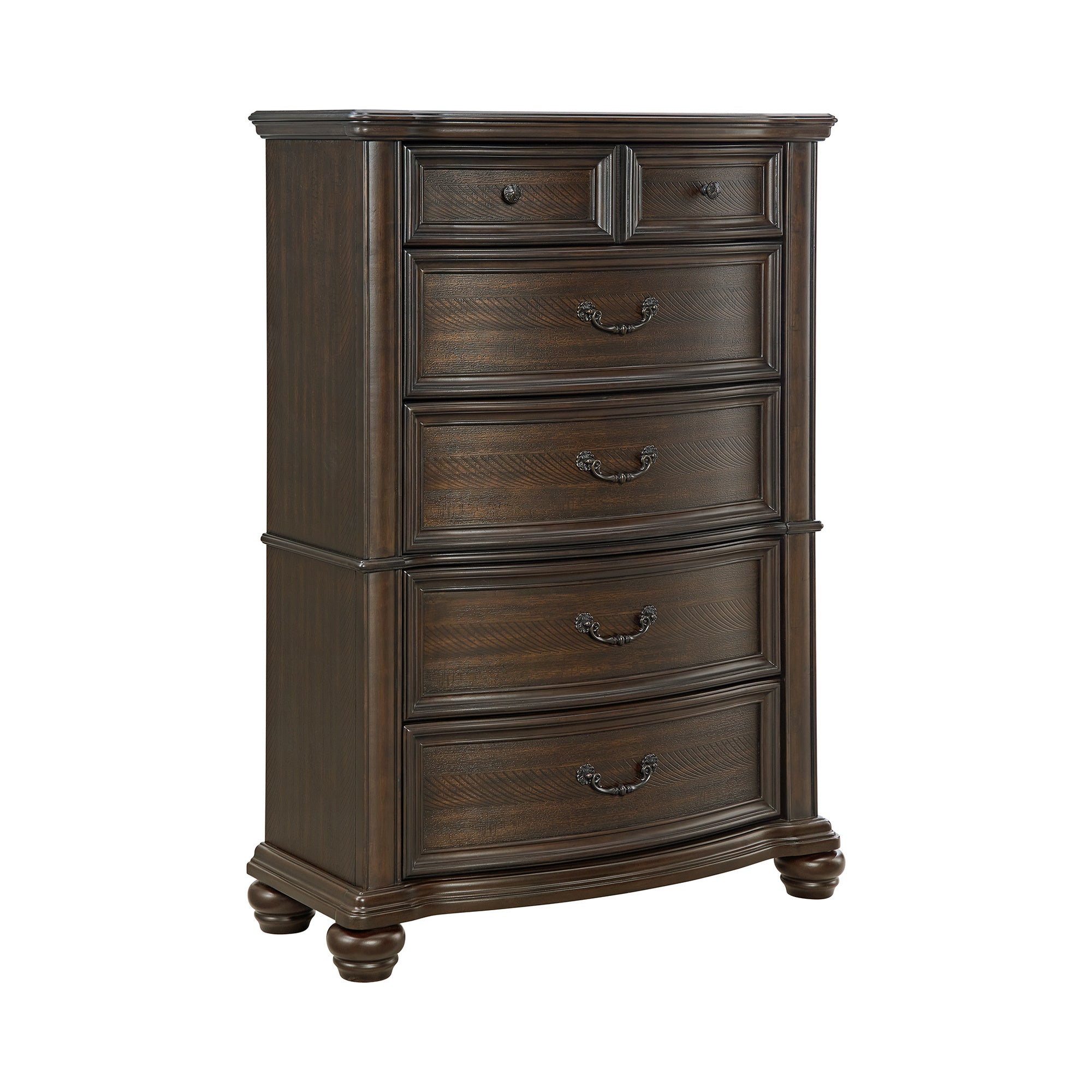 Brunswick 5-Drawer Chest In Mahogany