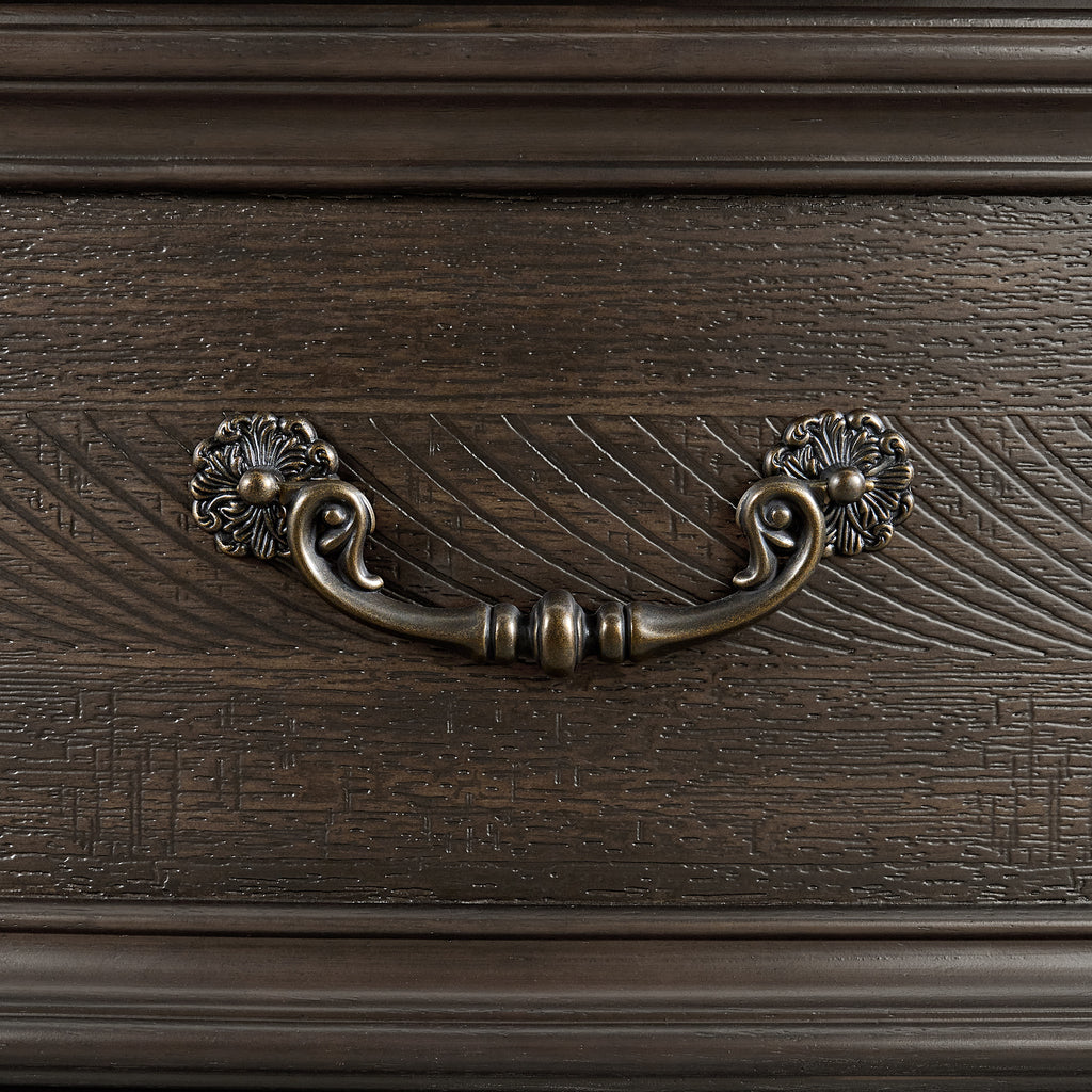 Brunswick 2-Drawer Nightstand With Usb In Mahogany