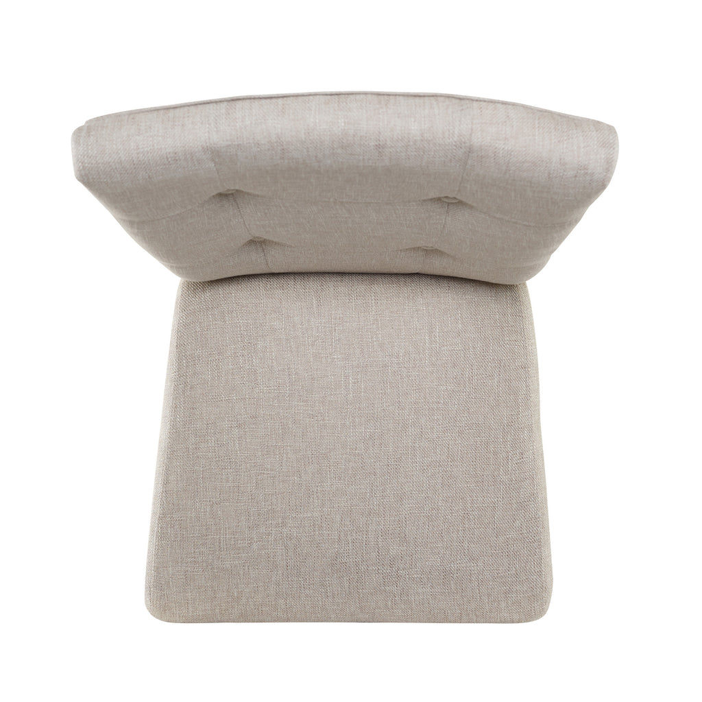 Lexi Tufted Fabric Side Chair In Beige (2 Per Pack)