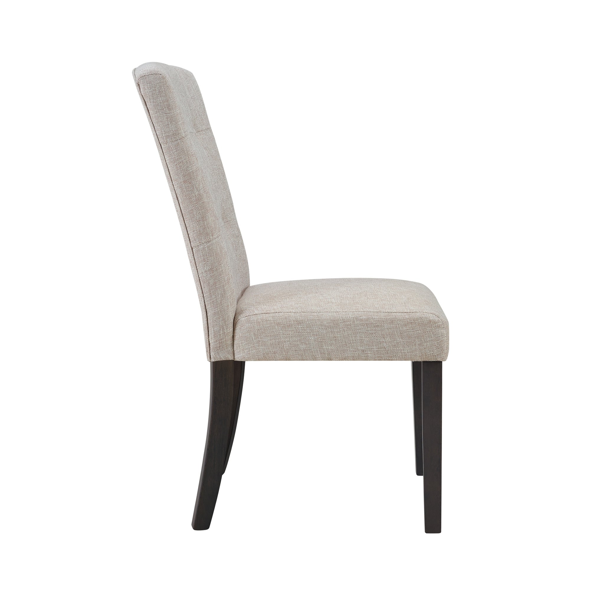 Lexi Tufted Fabric Side Chair In Beige (2 Per Pack)