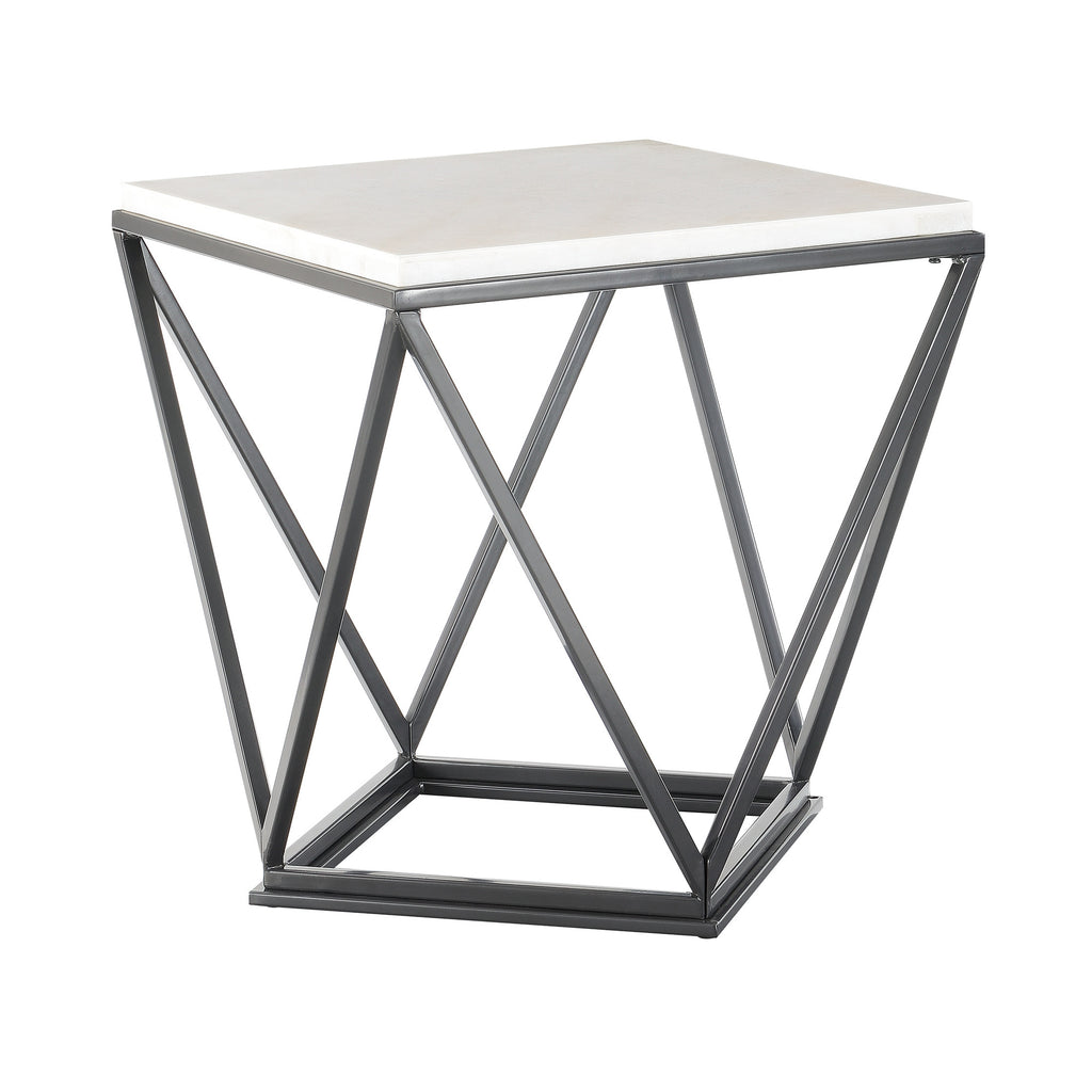 Riko End Table W/ Metal Leg