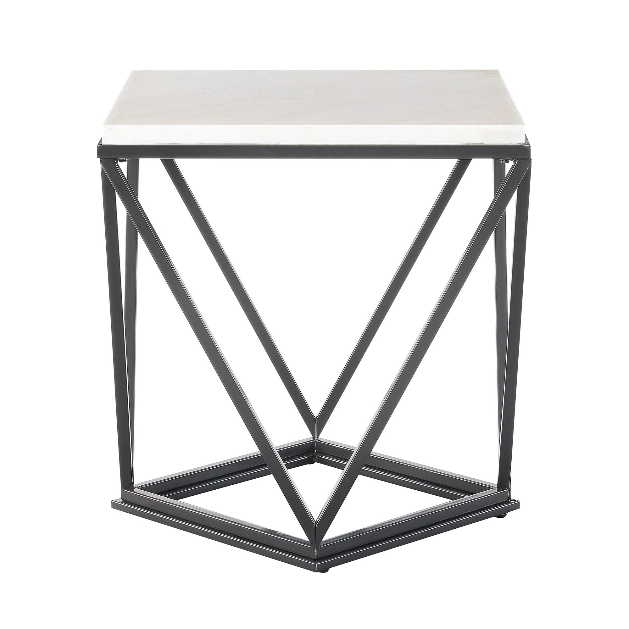 Riko End Table W/ Metal Leg