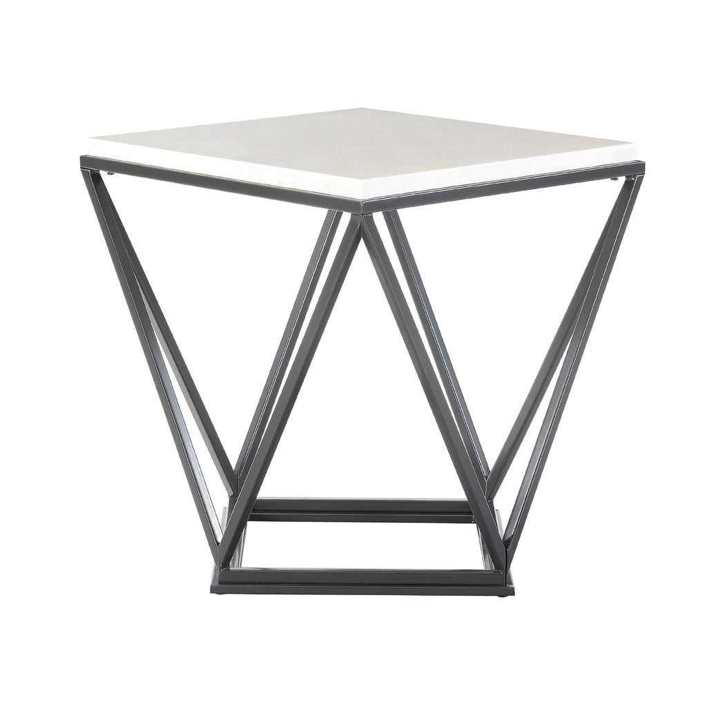 Riko End Table W/ Metal Leg