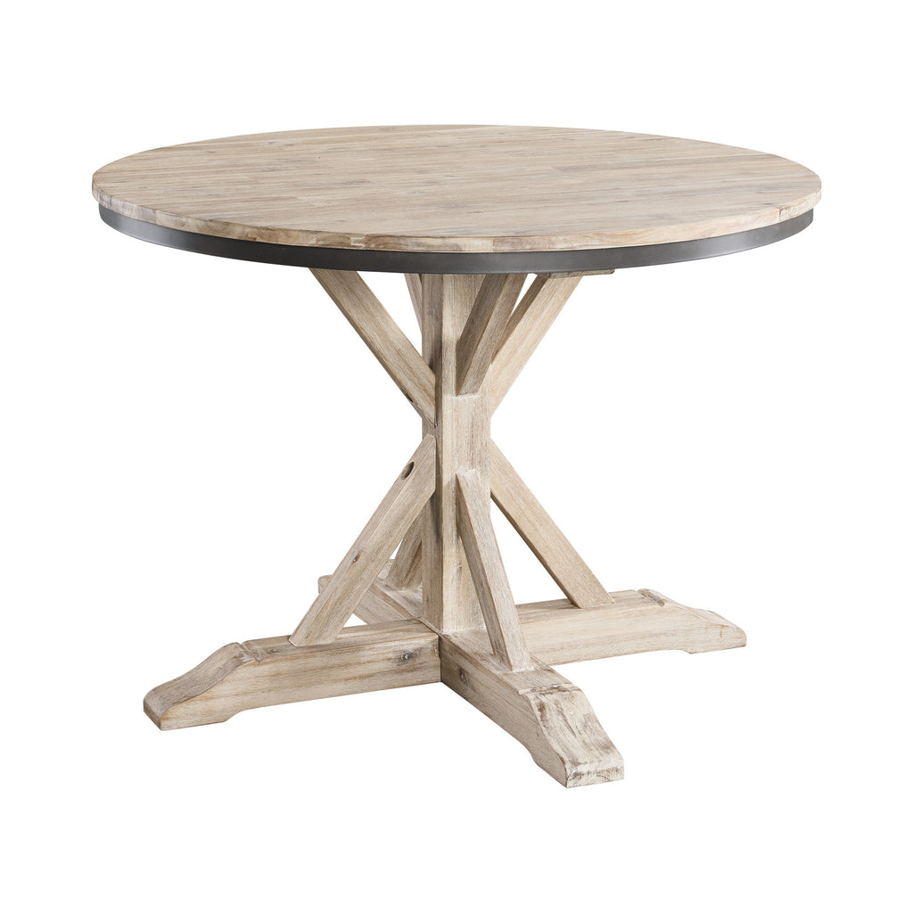 (D680-30) Callista- Round Dining Table- Beach/Natural