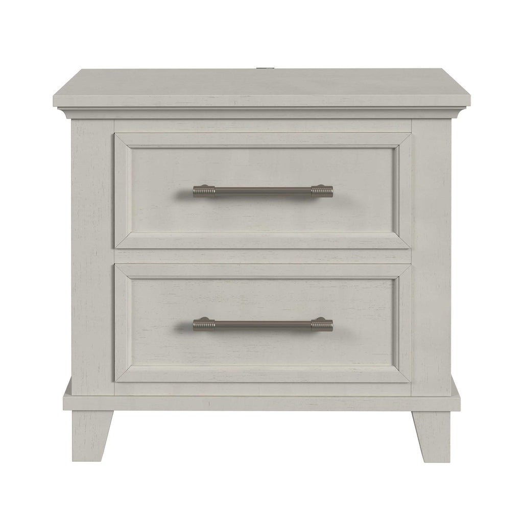 Canterbury 2-Drawer Nightstand With Usb In Ivory