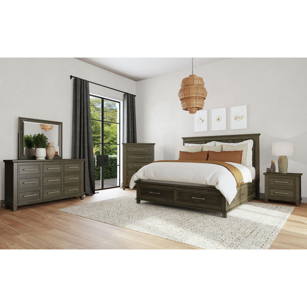 Canterbury 9-Drawer Dresser In Grey