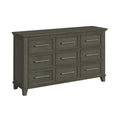 Canterbury 9-Drawer Dresser In Grey