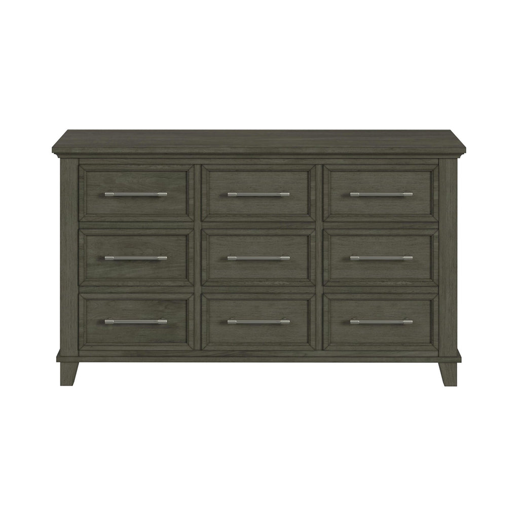 Canterbury 9-Drawer Dresser In Grey