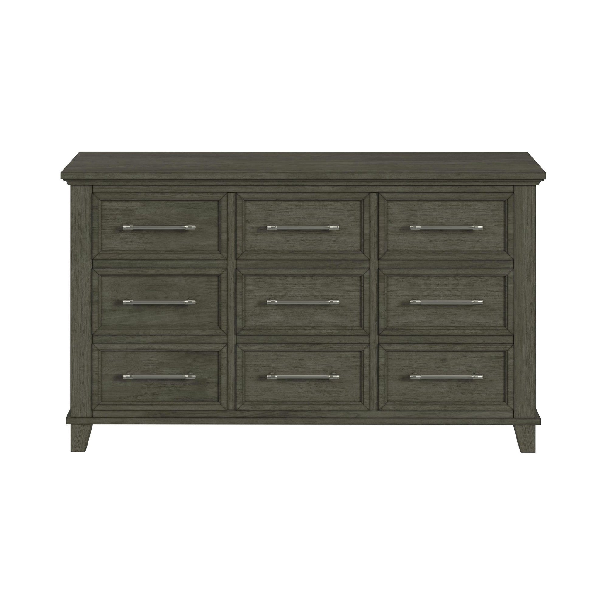 Canterbury 9-Drawer Dresser In Grey