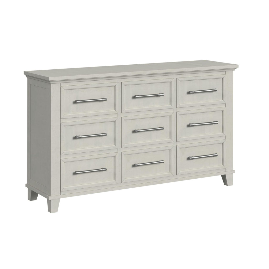 Canterbury 9-Drawer Dresser In Ivory