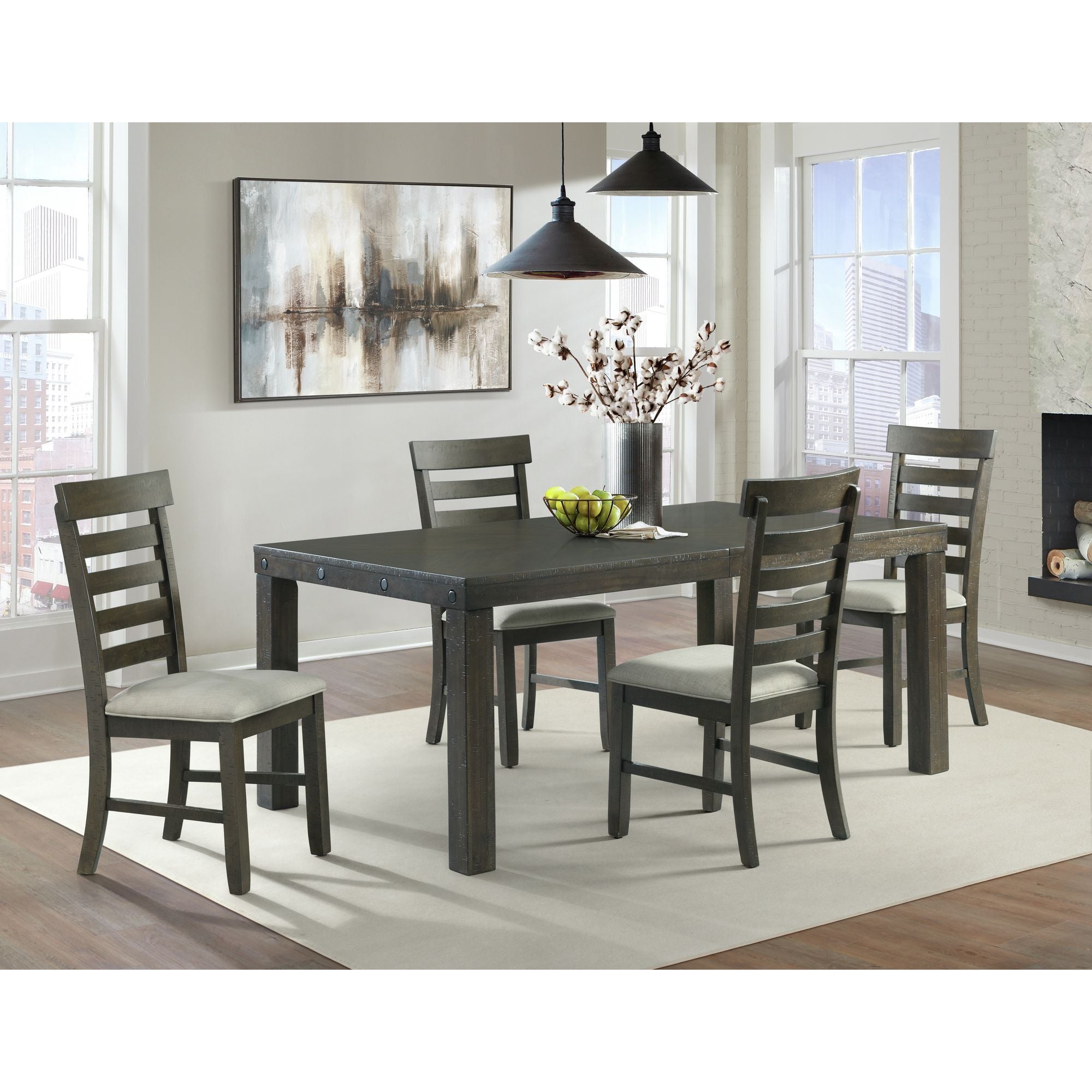Colorado Dining Height Side Chair Charcoal (2Pc Per Carton)
