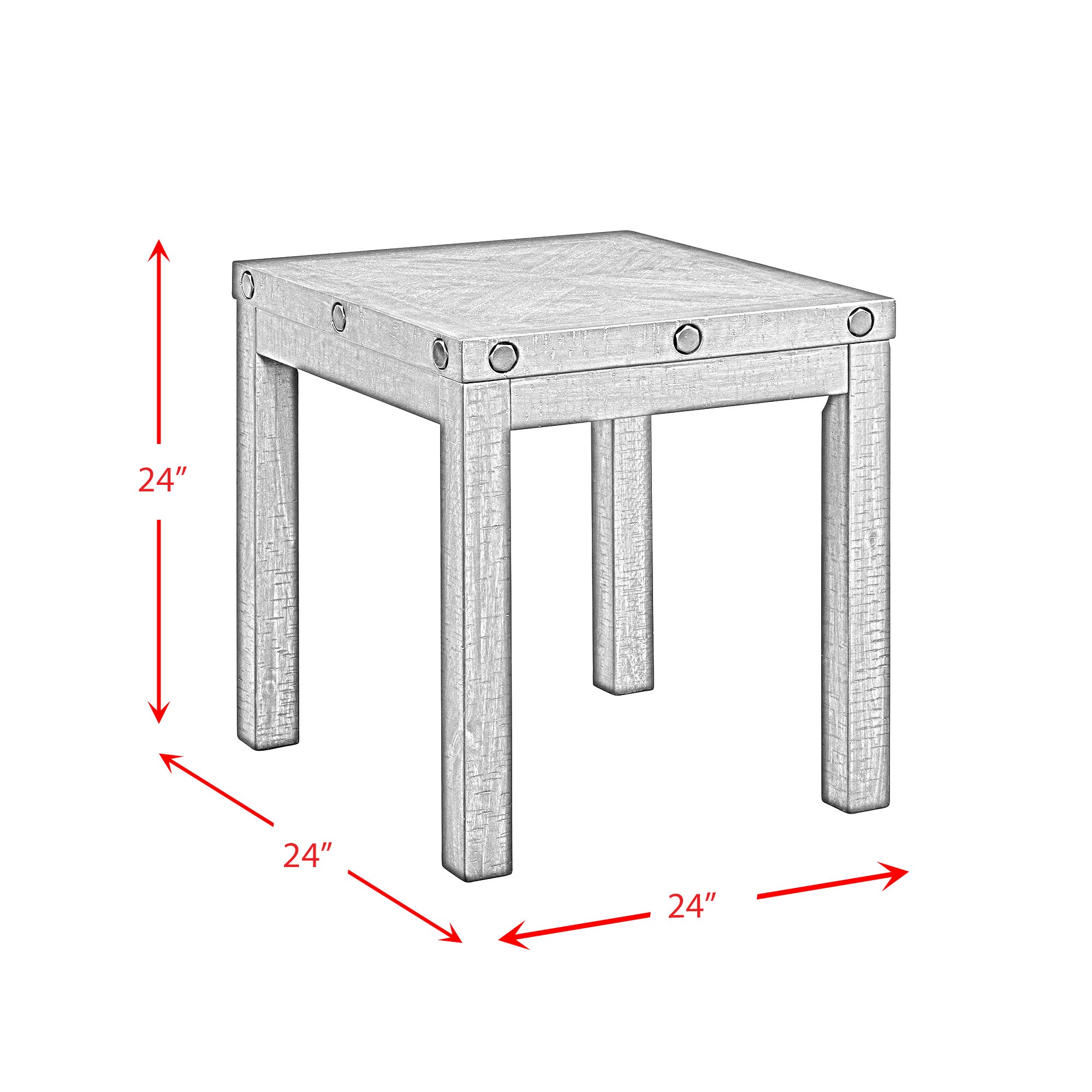 Colorado Occasional End Table w/Usb/Power Charcoal