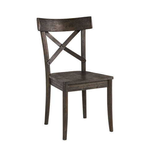(D210-43C) Coronado- Side Chair (2/Ctn)- Chocolate
