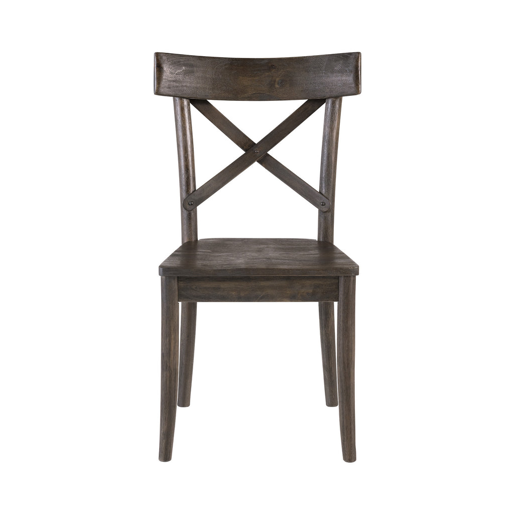 (D210-43C) Coronado- Side Chair (2/Ctn)- Chocolate