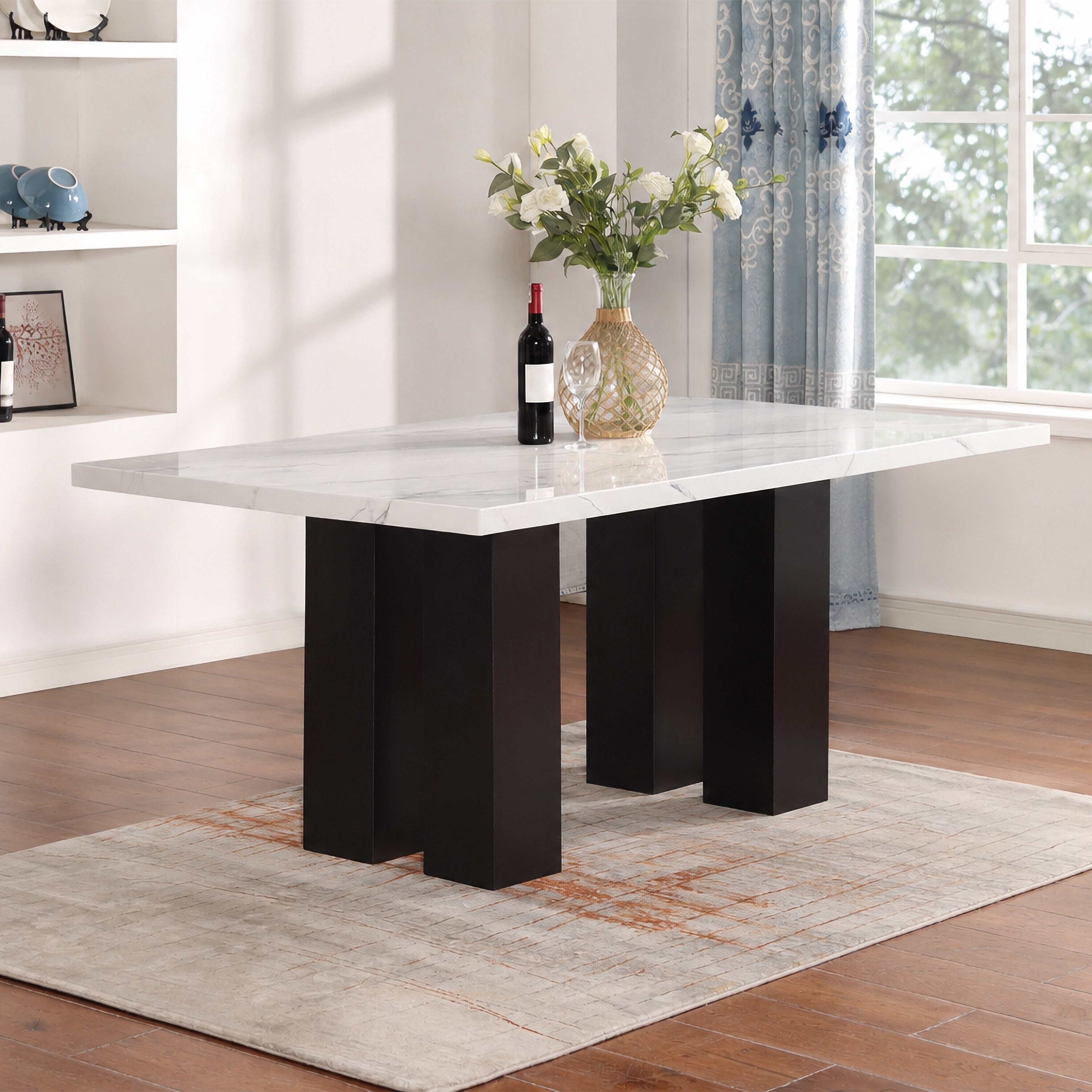 Faust -Faux Marble Dining Table
