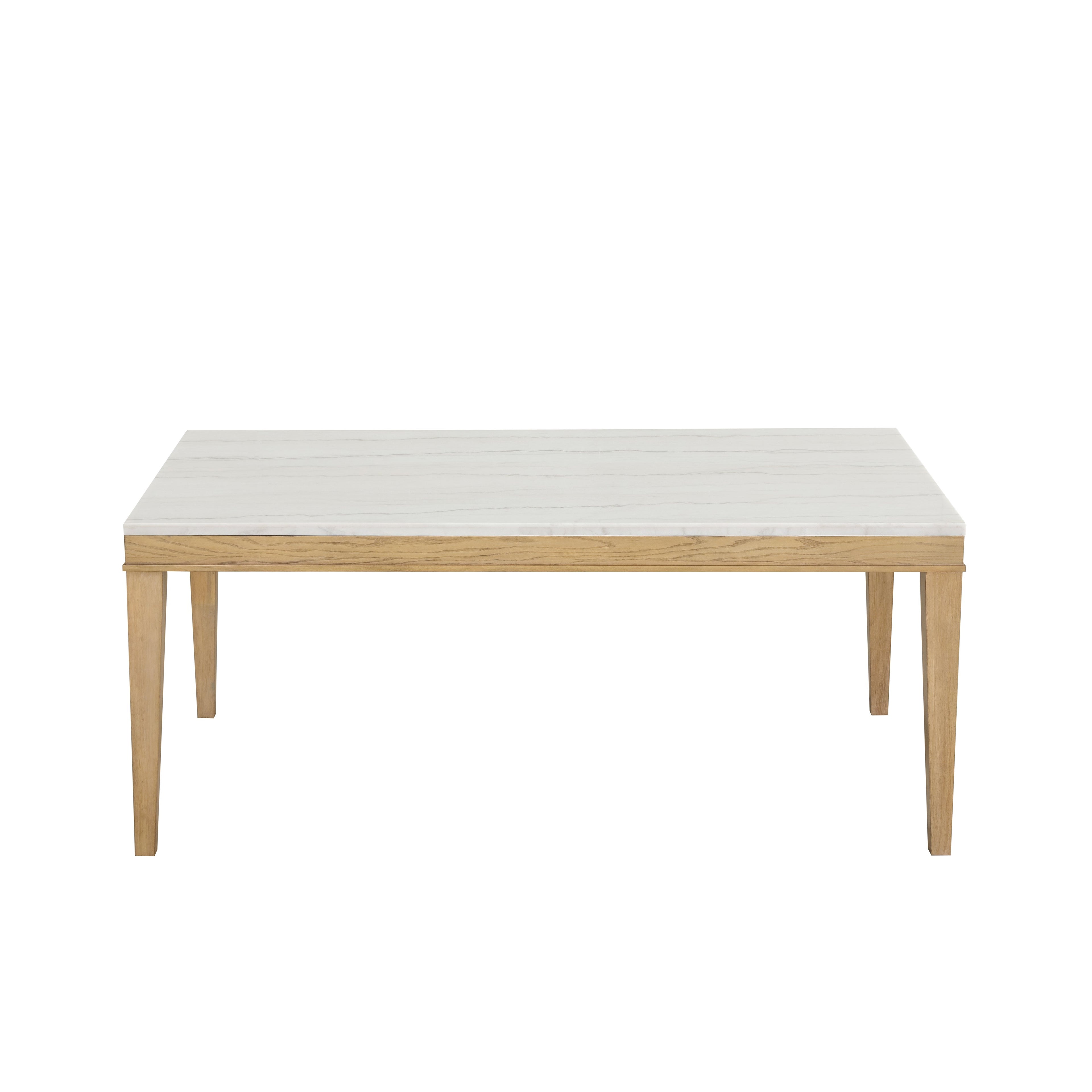 Essence 72" Rectangle Dining Table w/Marble Top-Natural