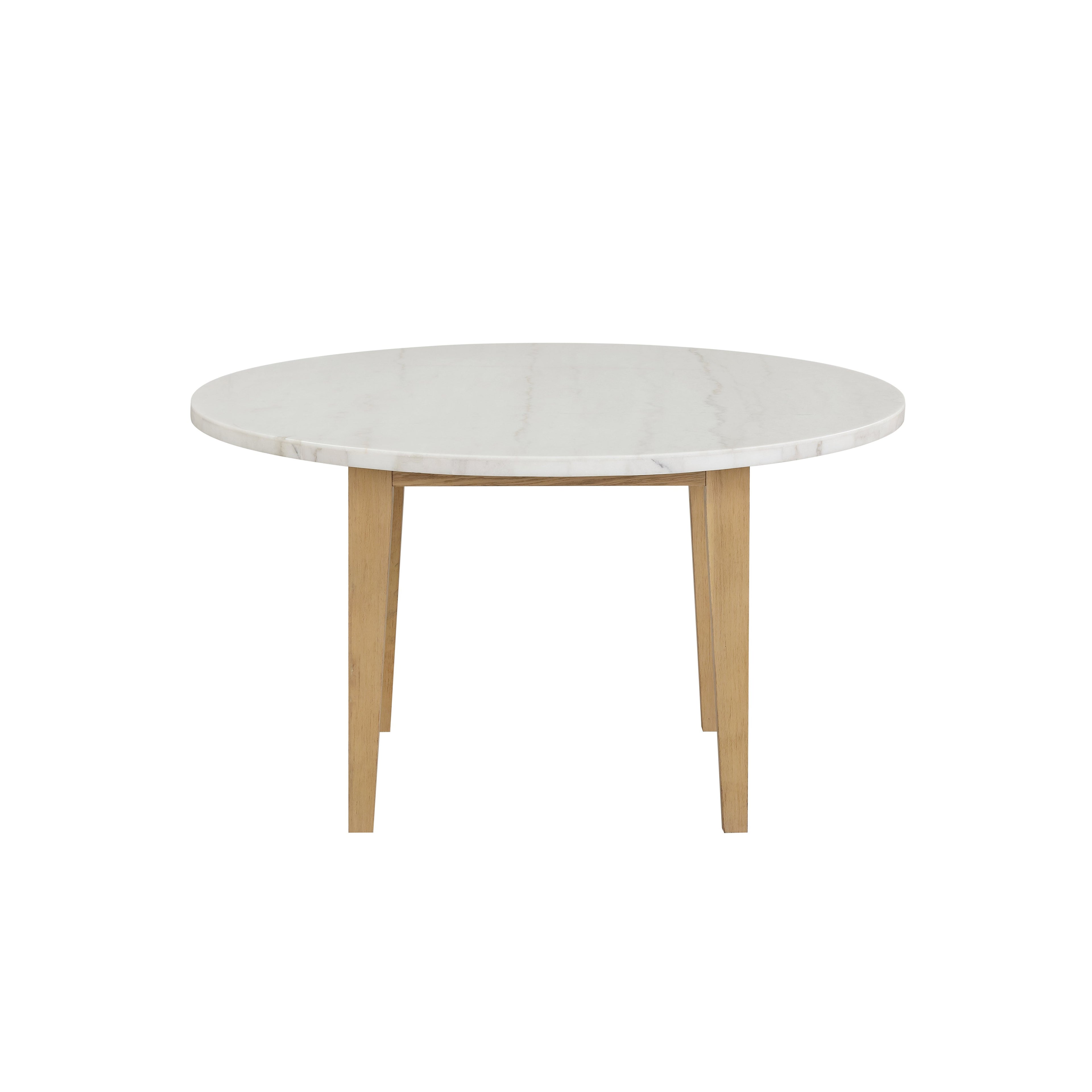 Essence 54" Round Dining Table w/Marble Top-Natural